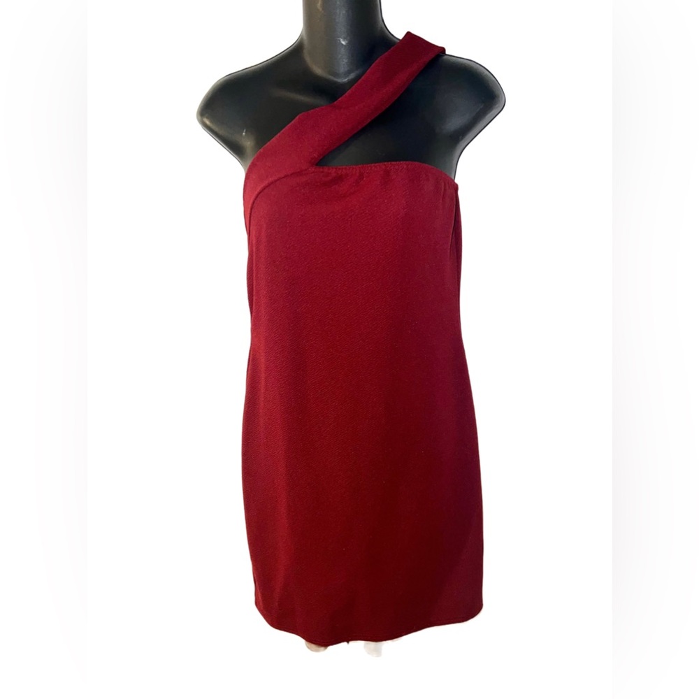 💜 NWT Pretty Little Thing Burgundy Dress